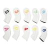 10Pcs Golf Head Cover Club Headcover Waterproof PU Elastic Closing for Outdoor Sports White
