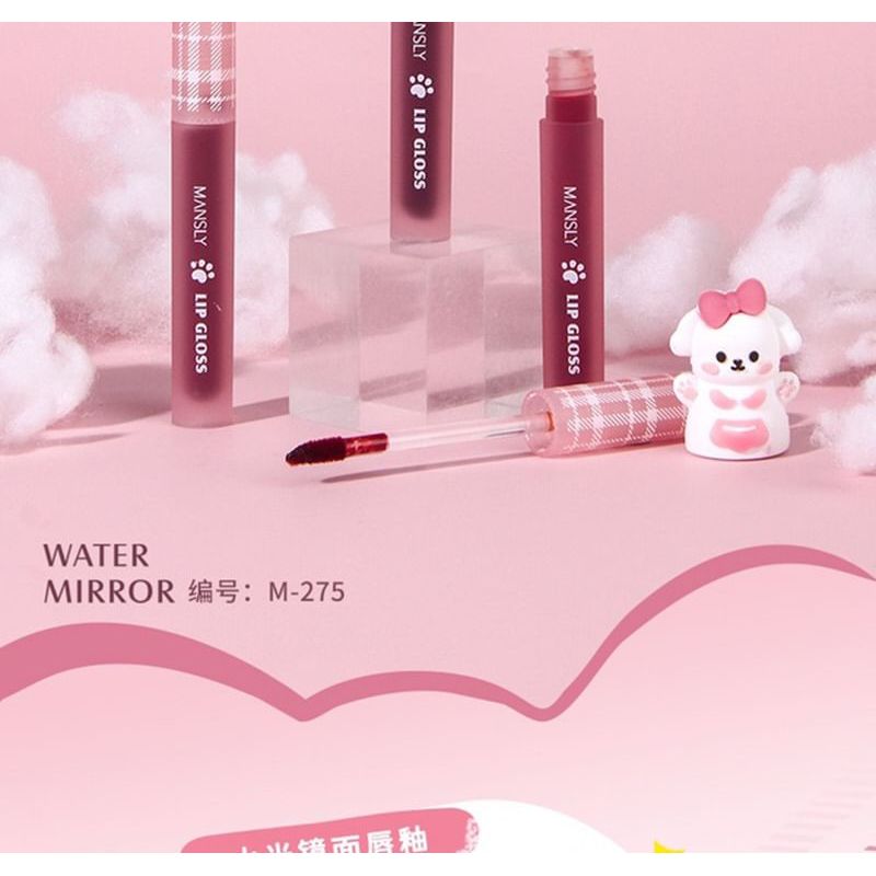 MANSLY - Puppy Series Watery Mirror Lip Gloss - 3 Colors