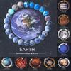 Stone Planet Bracelet Handcrafted Natural Stone Jewelry With Starshaped Design For Travel And Gift