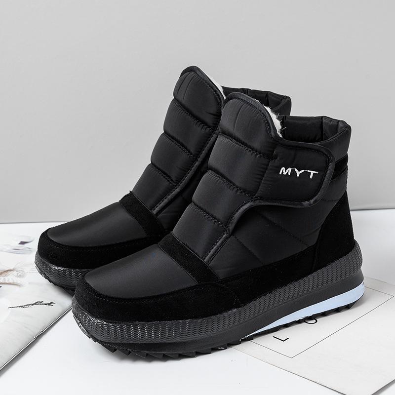 Women s or Men  Flat Winter Thickened Snow Boots Waterproof Plus Size Plus Velvet Warm Snow Boots 38