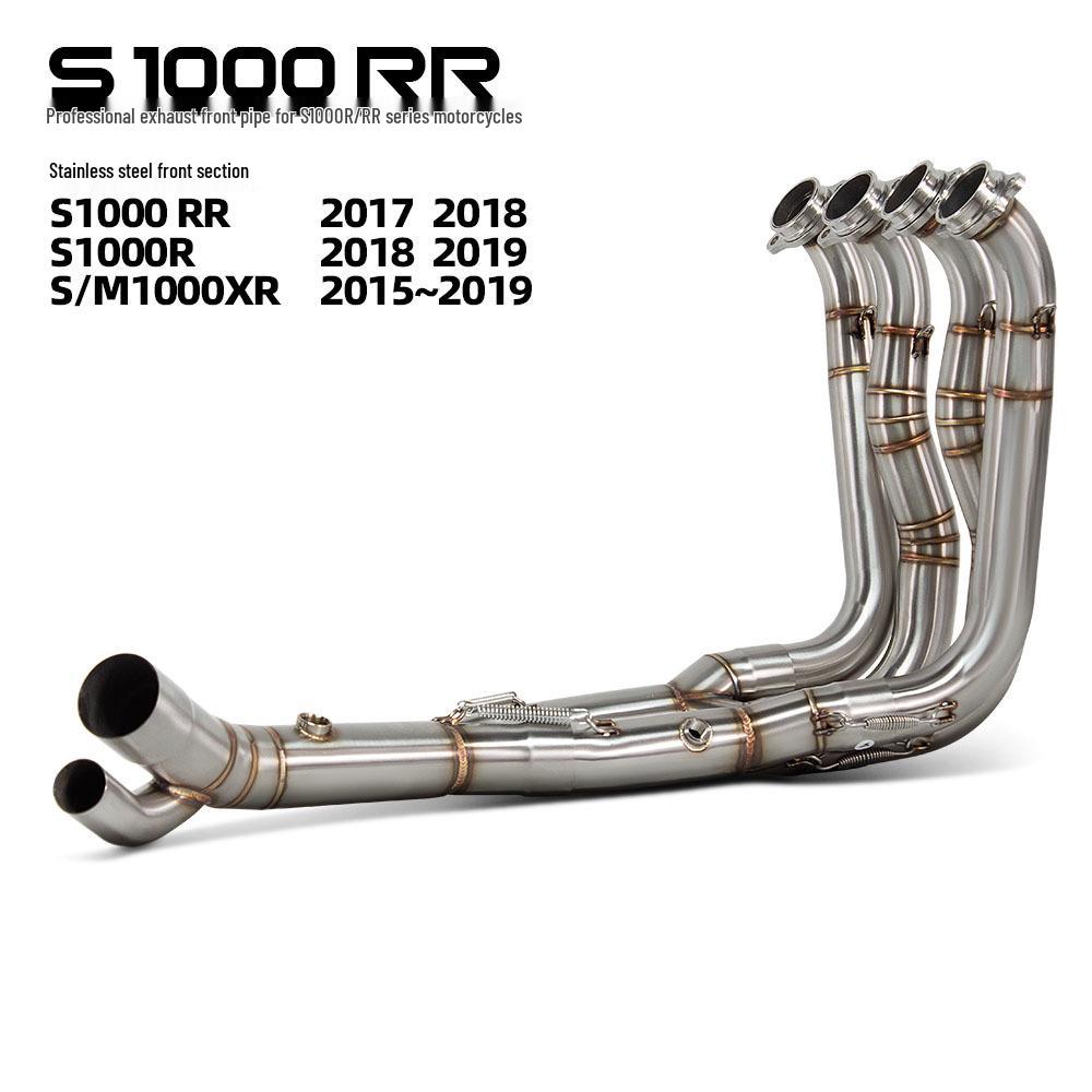 Stainless Steel Front Pipe for S1000RR 17-18/S1000R 18-19 Motorcycle Exhaust Modification