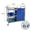 Stainless Steel Three-Layer Hospital & Hotel Laundry Cart