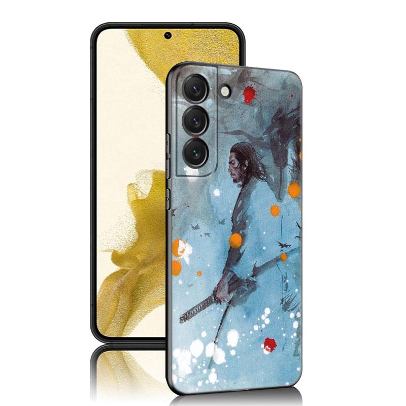 Anime Vagabond Black Silicone Phone Case For Samsung Galaxy S23 S21 S20 FE S24 S22 Ultra S10E S10 S9 S8 Plus