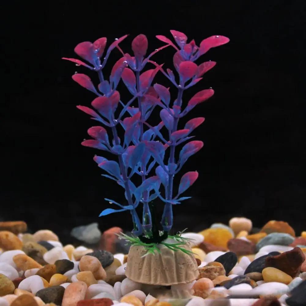 Artificial Aquarium Decor Plants Water Weeds Ornament Plastic Aquatic Plant Fish Tank Decorate Aquarium Accesories