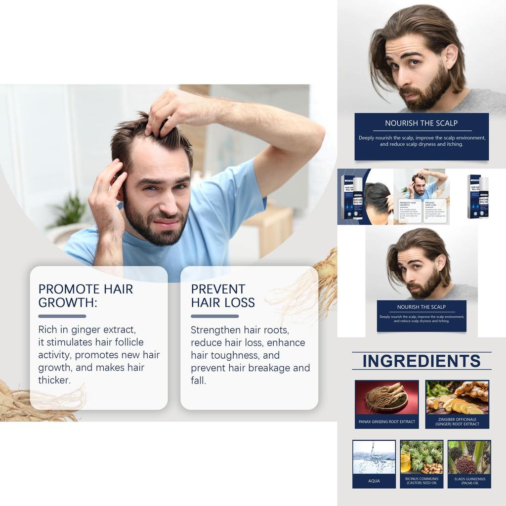 East Moon Scalp Roller Essence Nourishing Treatment For Thinning Hair Enhances Hair Density