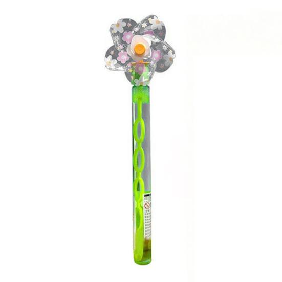 Windmill Bubble Wand Large Capacity Interactive Bubble Maker Cartoon Outdoor Summer Toy for Kids Bubble Playset for Party Picnic Beach C