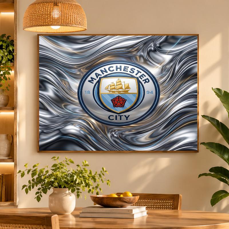 5D Diamond Painting Manchester City DIY Full Drill Diamond Art Kit Home Decoration