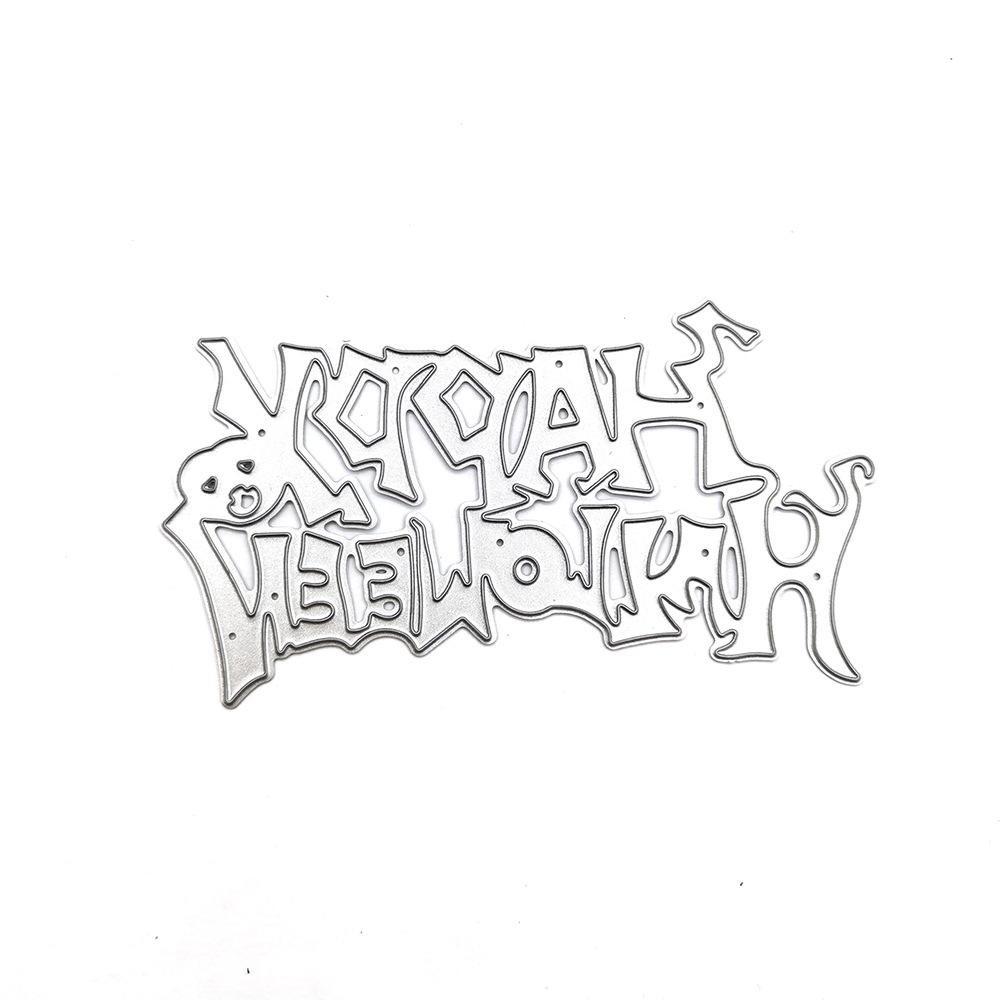 Wesołego Halloween wykrojniki metalowy szablon DIY Scrapbooking papierowa karta albumu tłoczenie rękodzieło sztuka dekoracyjna Die Cut dyniowe drzewo duchów