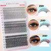 600 Tufts Of D-Curve Single Tufts Of False Eyelashes 8-16Mmdiy Segmented Self-Grafting Natural Dense Hair