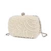 Hand Made Luxury Pearl Clutch Women Purse Diamond Chain Evening Bag Party Wedding Bolsa Feminina Bag