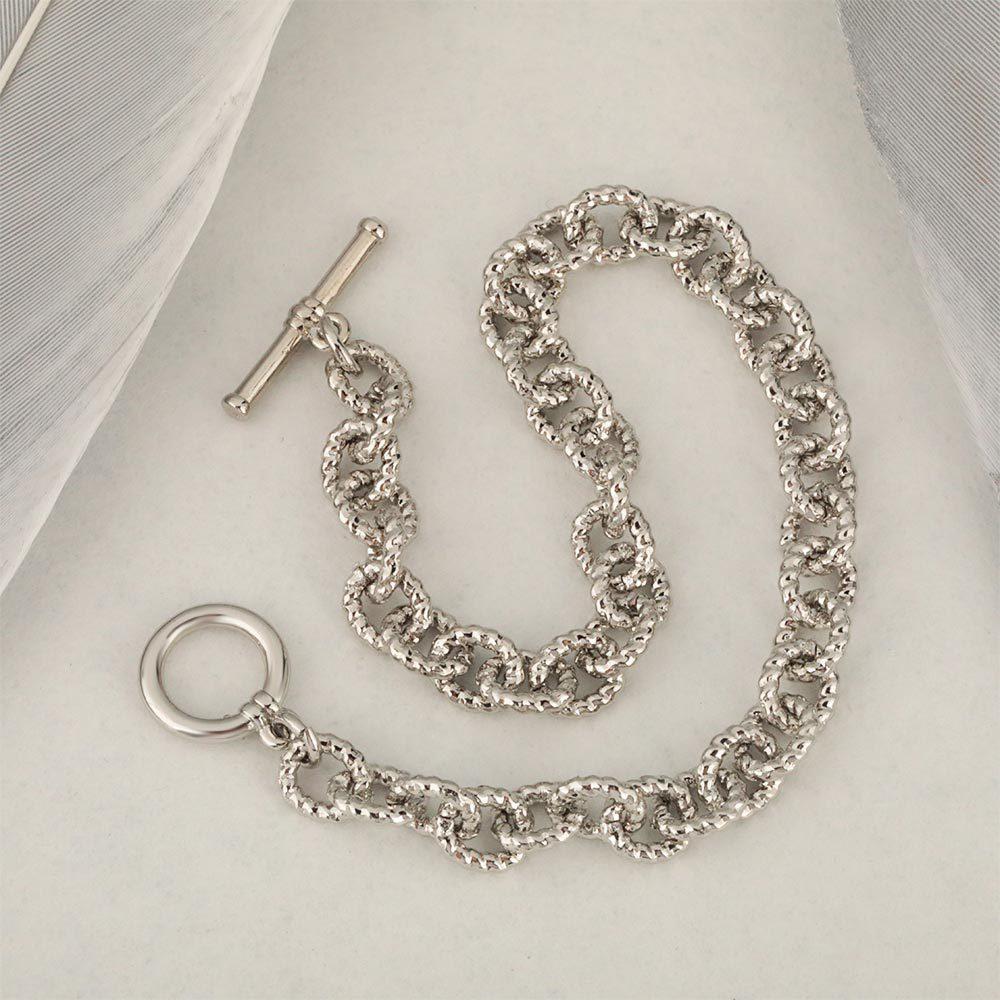 Trendy Women's Classic All-match Bracelet Light Luxury Round Ring Pull-out Bracelet