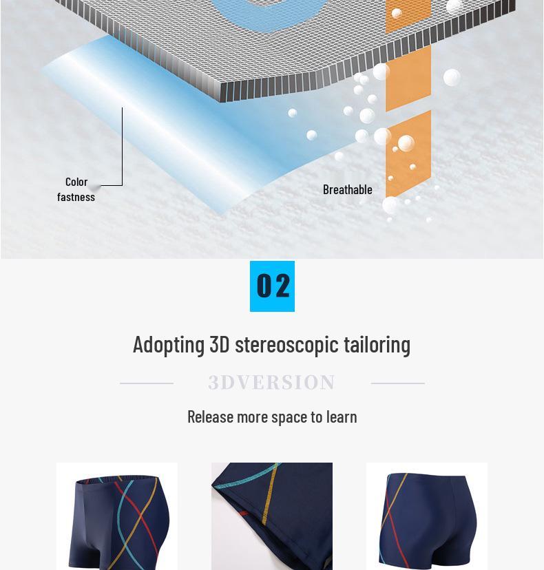 2025 Men's Breathable High-Elastic Swim Trunks - Casual Beach and Pool Shorts
