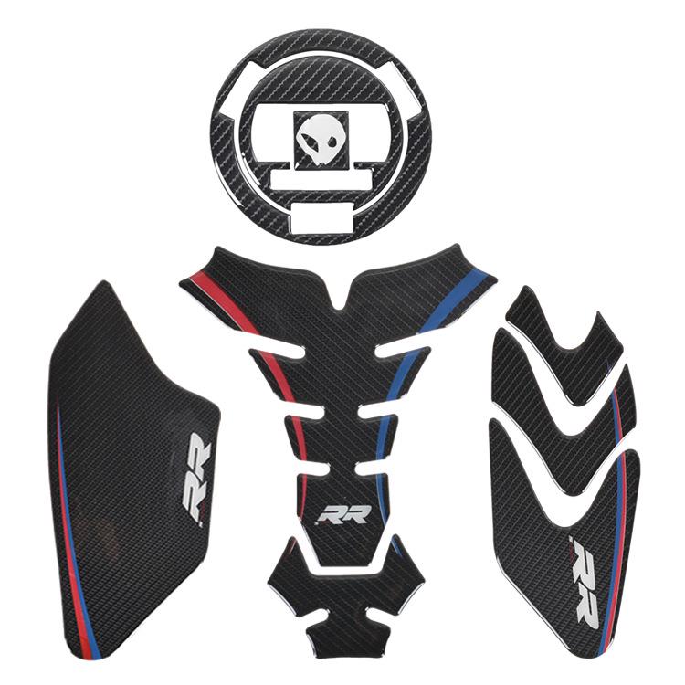 Carbon Fiber Anti-Slip Tank Pad & Side Decals for S1000RR/S1000XR/S1000R