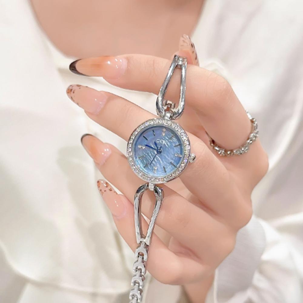 Fashion GEDI Top Brand Luxury Student Quartz Watch Crystal Rhinestones Alloy Waterproof Bracelet Women Versatile Accessory