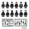 12PCS/set SWAT City Police Dolls Military Building Blocks MiniFigures Mini Figures Children Toys for Boys Swat Characters Accessories