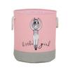 Girls Cute Fabric Storage Bucket 1Pcs Waterproof Storage Basket for Kids Clothes Toys Sundries Nursery Room Organizer