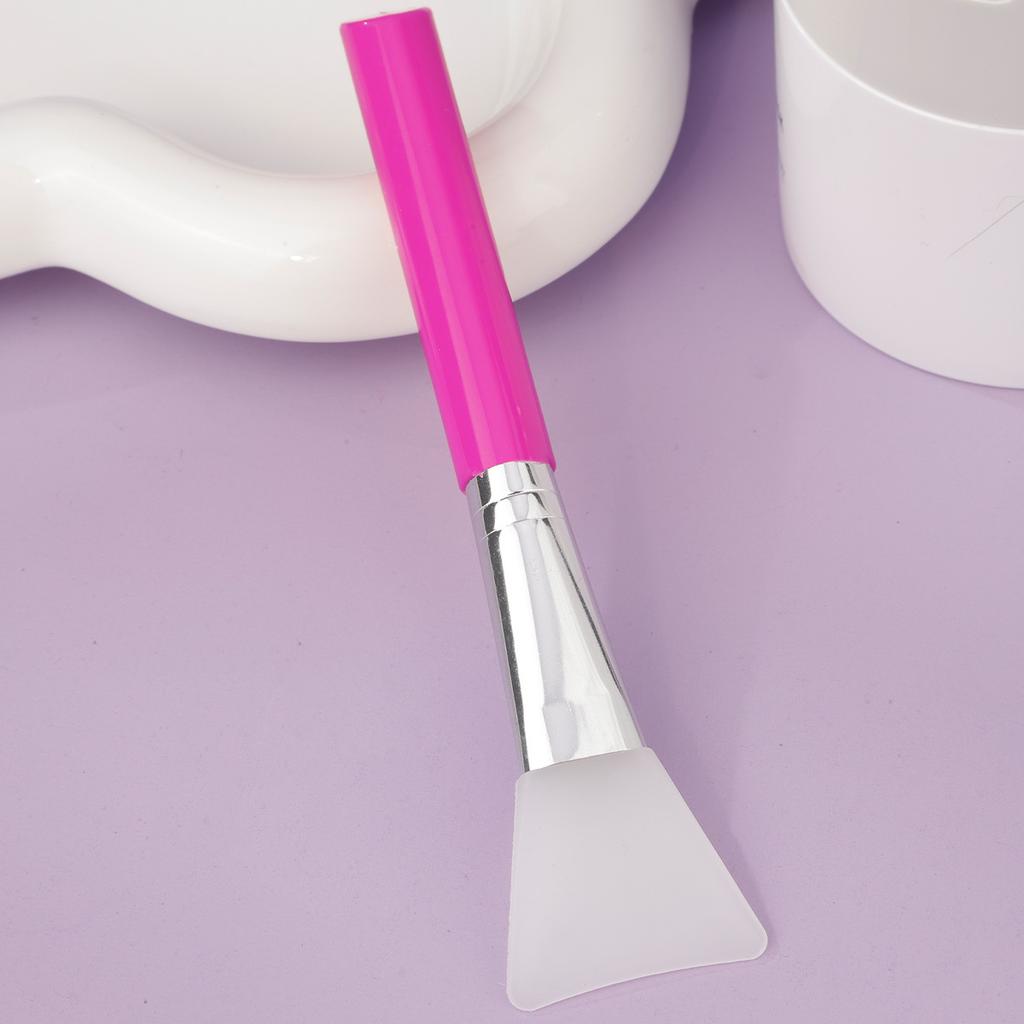 Slant Tail Rod Soft Head Silicone Mask Brush Hydrotherapy Application Mud Film Face Application Silicone Beauty Salon Film Adjustment Brush