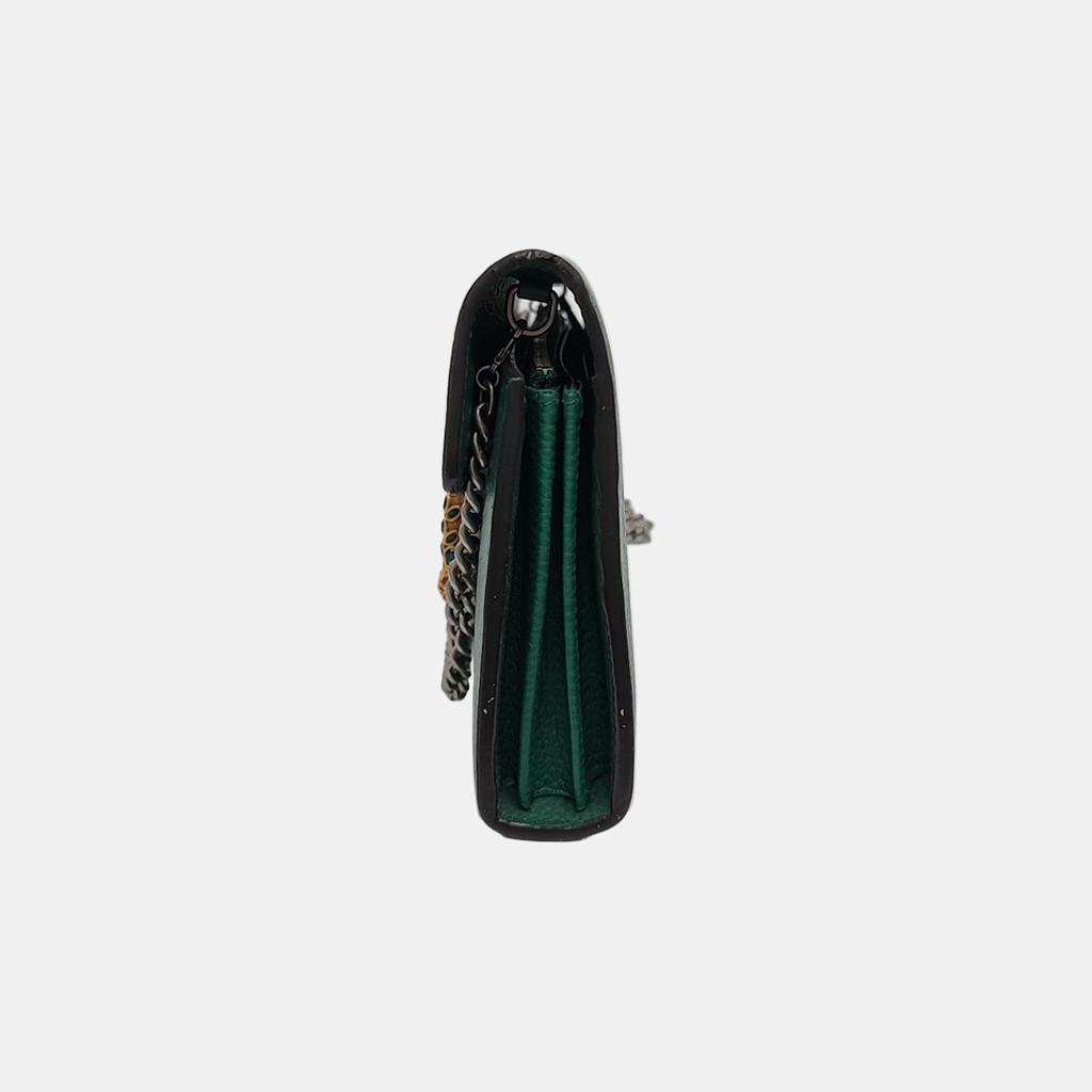 [Pre-Owned] Dionysus Double Tiger Head Buckle Chain Shoulder Leather Wallet Crossbody Bag - Very Good #NA7ELJ