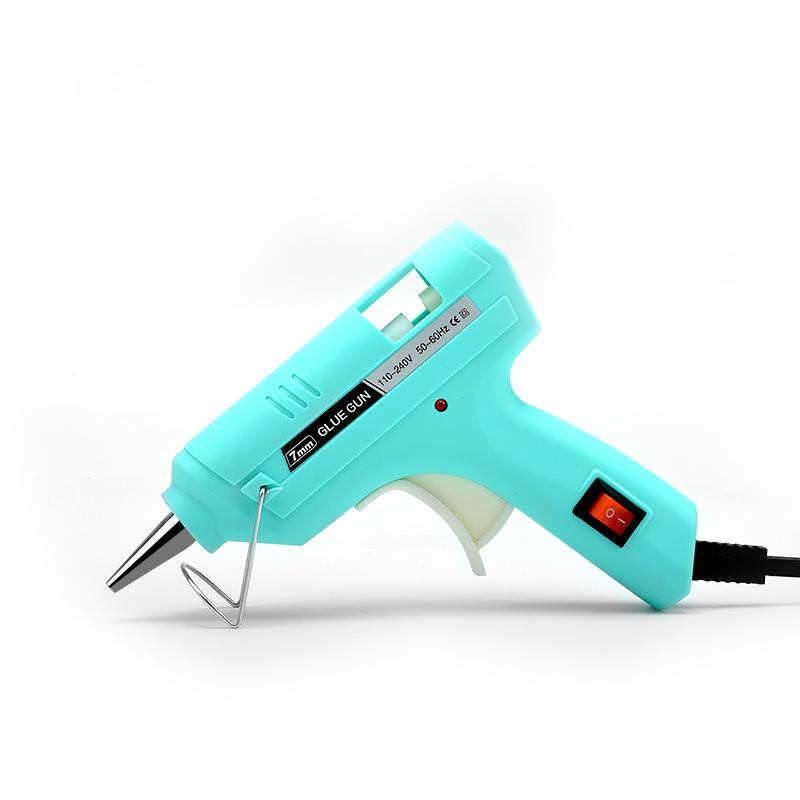1pc Home Handmade 7mm Hot Melt Guns Small DIY Glue Gun for Children Fast Heating Anti Drip Hot Glue Guns Suitable for Handmade Jewelry Frame Models