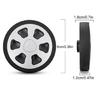 8Pcs 60x12mm Suitcase Wheels Luggages Double Wheels Swivels Castors Repair Kits Easy to Install for Replacement Luggages