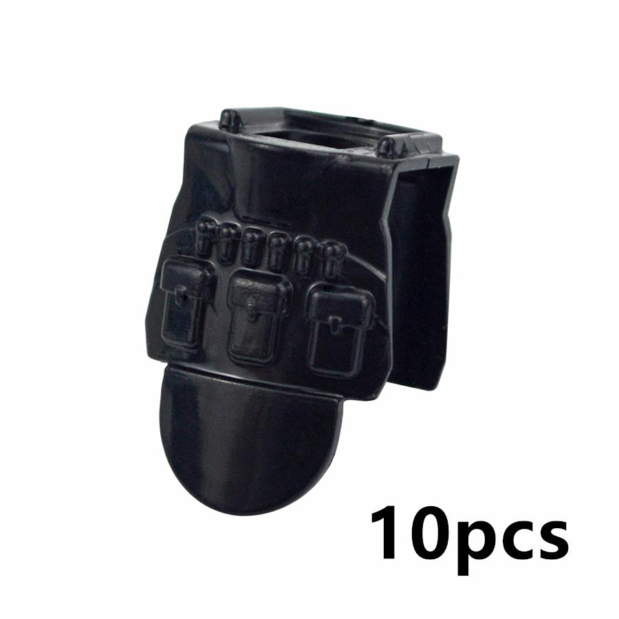 WW2 Militärzubehör Brick City Polizeikräfte Helm Rucksack Schwere Rüstung Weste Baustein Soldatenfiguren Waffe Kinderspielzeug