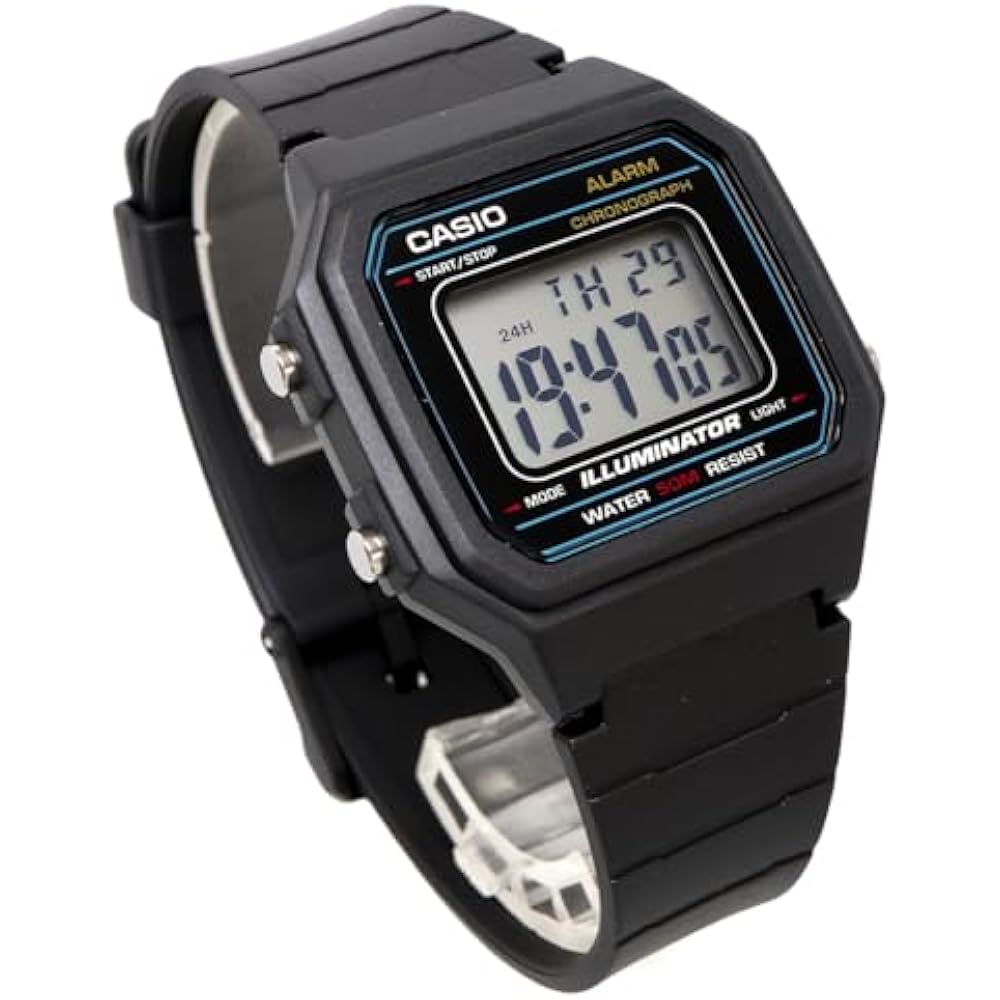[CASIO Standard Digital Men's Watch W-217H-1AV Black Overseas Model [Parallel Import].