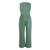 Womens Sleeveless Wide Leg Jumpsuit Sleeveless Wide Leg Overalls High Waist Women'S Jumpsuits