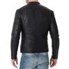 SKINOUTFIT Men's Genuine Lambskin Black Leather Jacket Stylish Motorcycle Bomber Biker Outerwear MJ 225