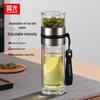 Fugang Double-Wall Glass Tea Infuser Cup (260ml)