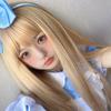 Bybrana Long Straight Hair Brown Wig With Bangs Synthetic Hair  With Wig Female