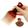 Breiter Zahnpinsel, Pick-Kamm, Gabel, Haarbürste, Einsatz, Haarpick-Kamm, Kunststoffkämme für lockiges Afro-Haar, Styling-Tools für Frauen und Männer