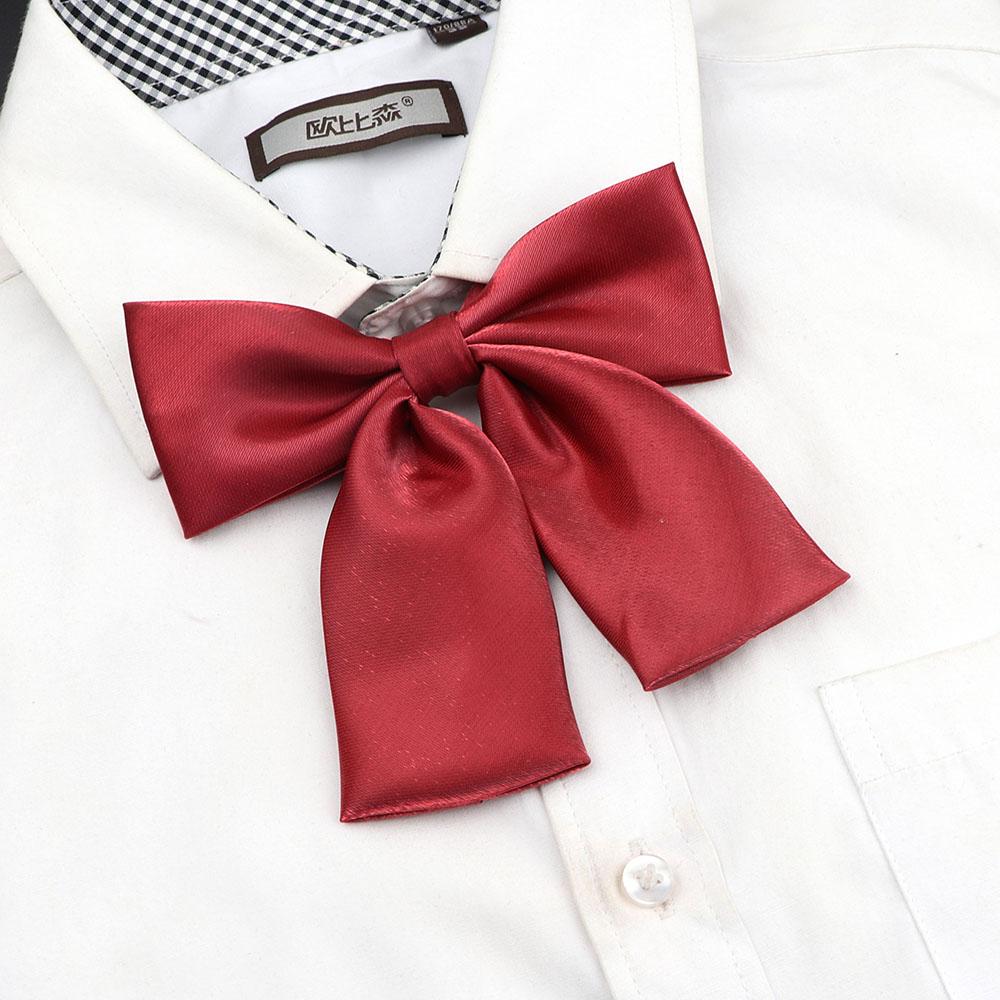 Perfect Match Colorful Women‘S Shirts Bowtie Ladies Girl School Wedding Party Bowknot Pink Bule Black Classic Butterfly Knot Suits Accessories