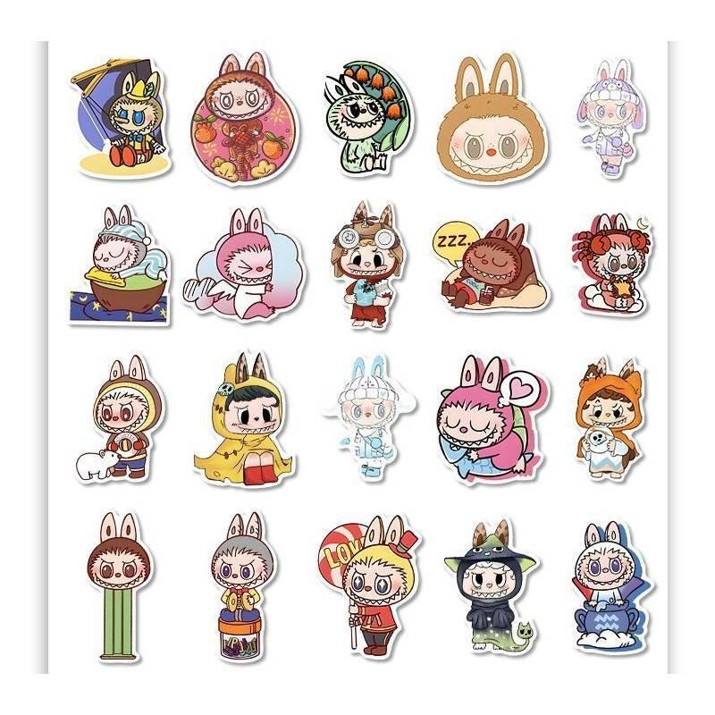 Adorable Labubu Stickers Set Of 80 For Kids And Crafting Enthusiasts