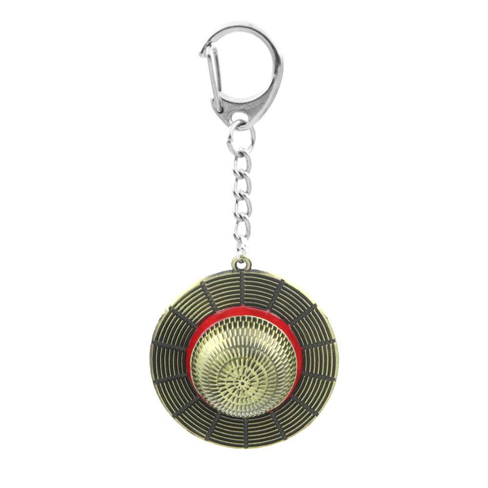 Anime One Piece Luffy Straw Hat Keychain Pendant