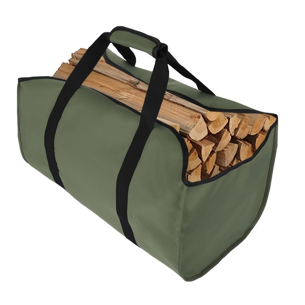 1pc Outdoor Travel Camping Firewood Log Carrying Tote Bag Multifunctional Large-capacity Home Bedroom Storage Bag