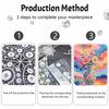 Handmade Pearl Painting Kit Vibrant Floral Vase DIY Frameless 3D Bead Art Canvas Creative Leisure Home Decoration Gift