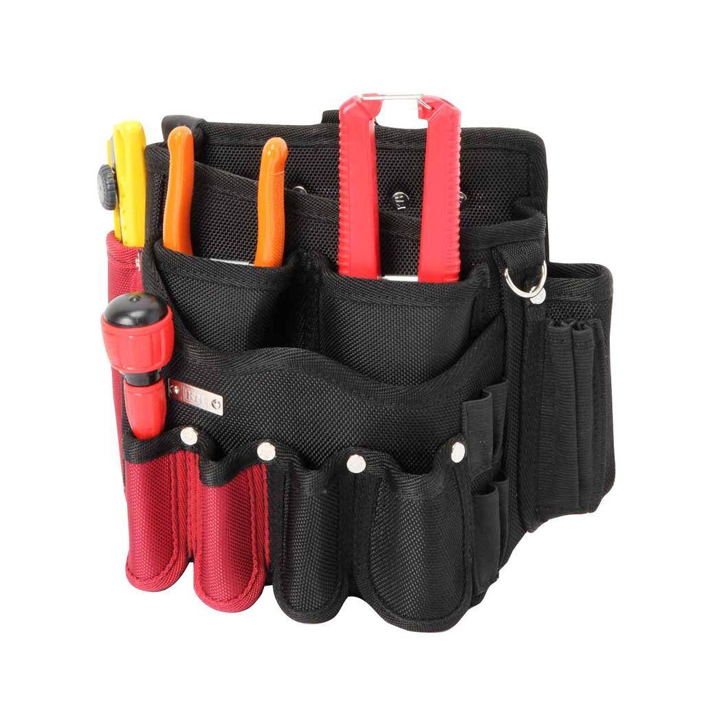 Kiyo KH Ultra-Density Wave Fixed Pocket Bag, Small, Black/Scarlet, 3000ZKR