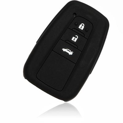 MALAKO TOYOTA 17 Silicone Cover for Toyota Cars Smart Key 3 Buttons Yellow Black