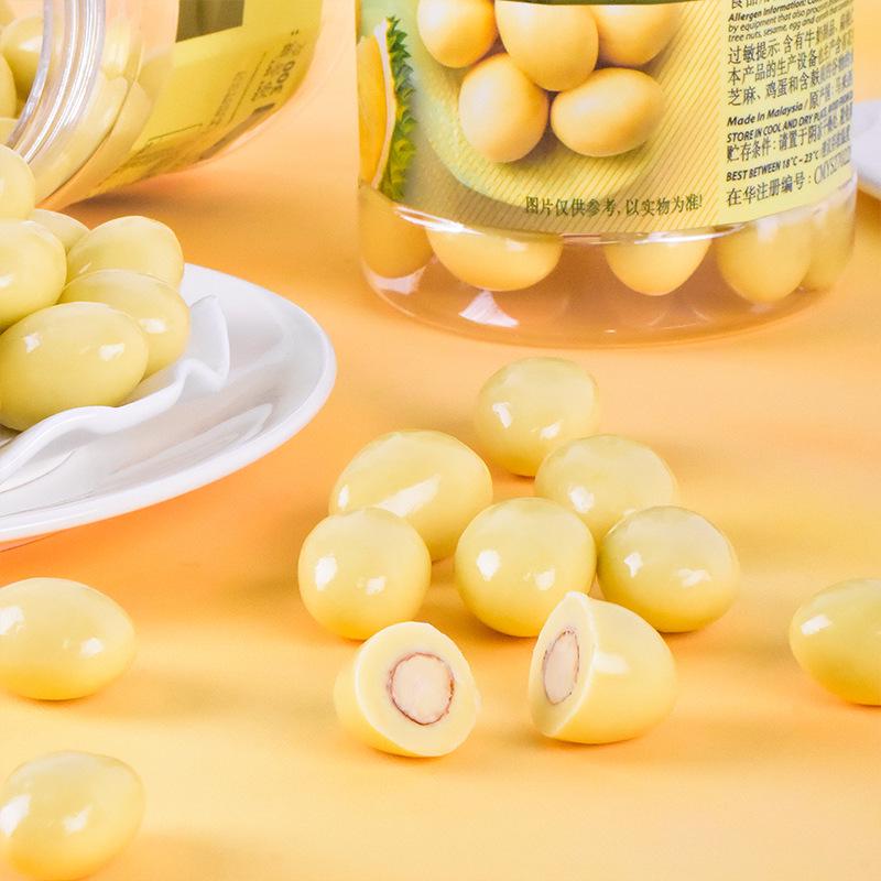 Malaysian Durian & Grape Almond-Filled Chocolate Jar