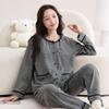 Fenteng Women's 100% Cotton Long Sleeve Pajama Set