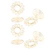 20PCS Wire Table Picture Photo Holder Gold Plated Surface Reusable Table Card Holder for Wedding