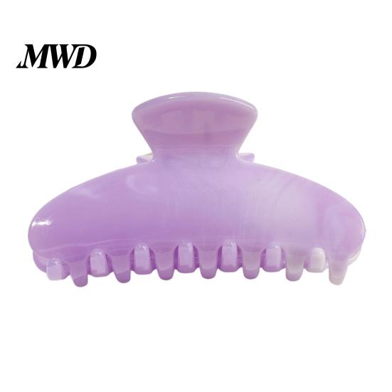 Gentle Pastel Hair Clip Back Head Claw, Macaron Color Shower Clip, Smooth Surface Large Long Claw Anti-Slip Teeth Accessory for Buns Commuting Travel