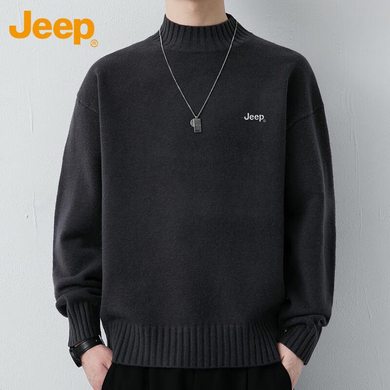 

JEEP Men s Thermal Mock Neck Long Sleeve Knit Sweater 3XL