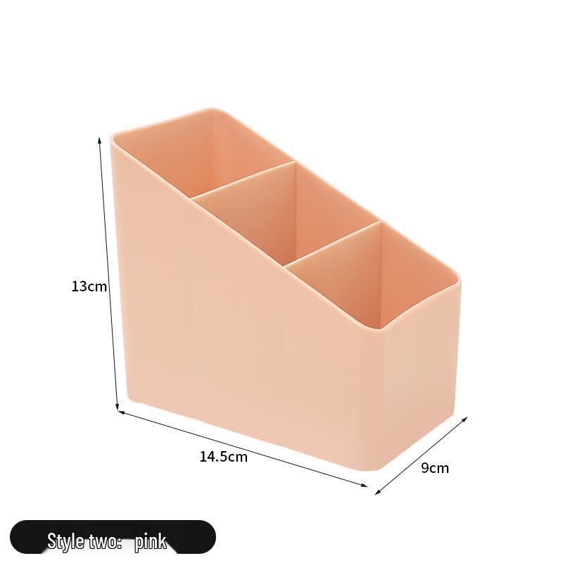 Trapezoidal Pen & Remote Holder: Desktop Organizer for Office Supplies & Makeup Brushes