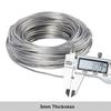 Rubber Covered Aluminum Wire, Bendable Metal Craft Wire, for Making Dolls Skeleton DIY Crafts, Platinum, 3mm