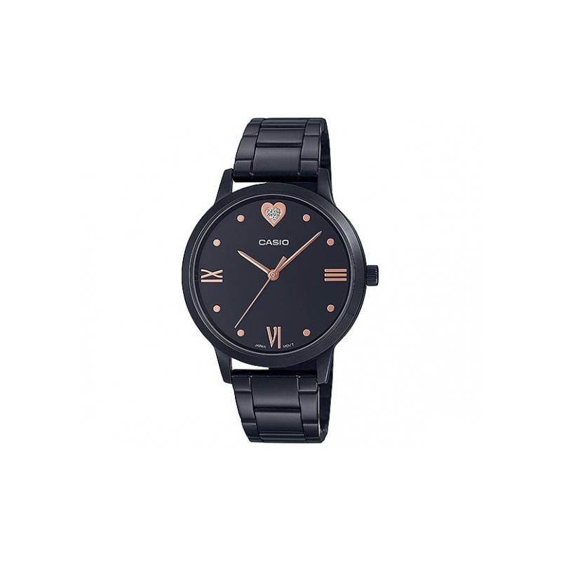 

Casio STANDARD series life waterproof quartz movement stainless steel strap Japanese and Korean watch women s watch black dial LTP-2022VB-1C чорний