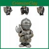 Medieval Fantasy Resin Gnome Knight Sculptures Decorative Miniature Artworks For Home And Garden