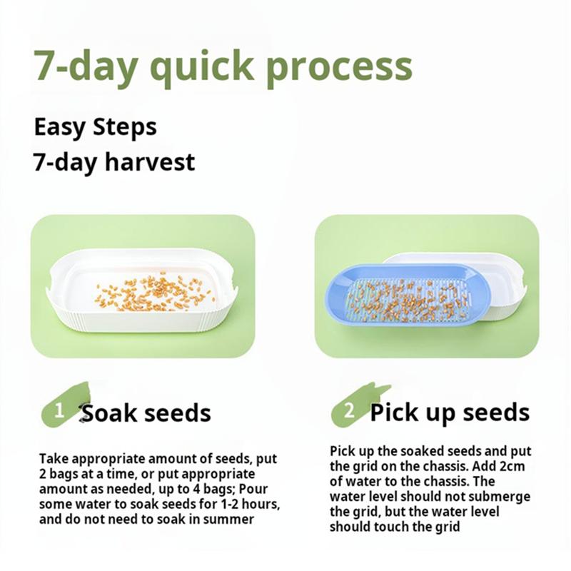 

BAAU Hydroponic Cat Grass Box Cat Snack Hydroponic Soilless Planting Cat Grass Pot жёлтый