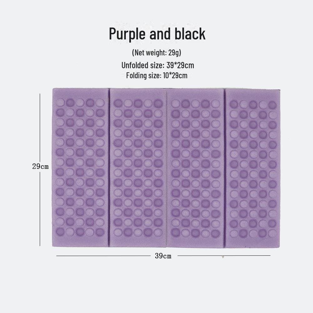 

Портативный водонепроницаемый складной коврик для пикника на открытом воздухе фиолетовый/чёрный