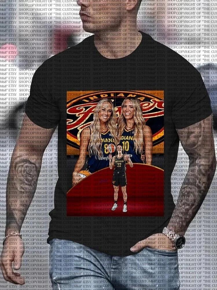 Step Sisters Lexie Hull Sophie Cunningham Indiana Fever Vintage T-Shirt S-4XL Unisex T-Shirt XXXXL
